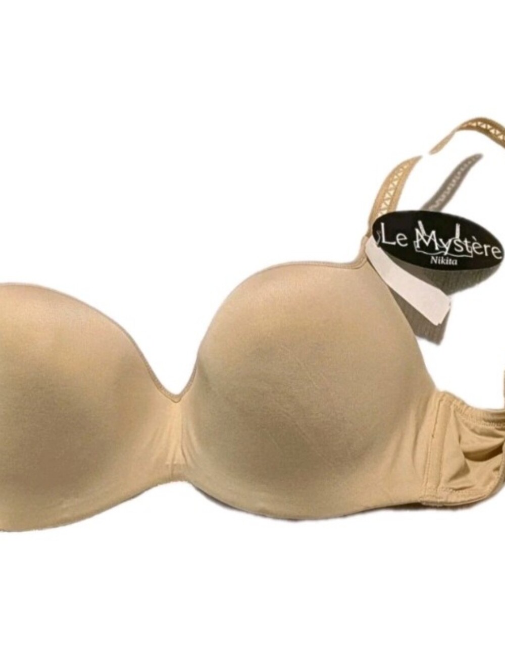 Le Mystere Nikita Strapless Nude Beige T-Shirt Bra NWT 36D 2555 T-shirt
